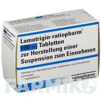 ЛАМОТРИДЖИН (LAMOTRIGIN) 100 мг таблетки 100 шт - Ламотриджин RATIOPHARM