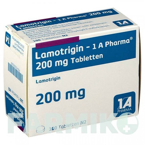 ЛАМОТРИДЖИН (LAMOTRIGIN) 200 мг таблетки 100 шт - Ламотриджин 1 A PHARMA