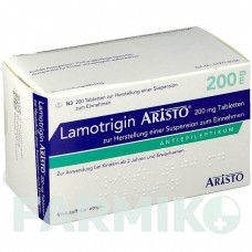 ЛАМОТРИДЖИН (LAMOTRIGIN) 200 мг таблетки 50 шт - Ламотриджин ARISTO PHARMA