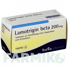 ЛАМОТРИДЖИН (LAMOTRIGIN) 200 мг таблетки 100 шт - Ламотриджин BETAPHARM