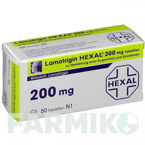 ЛАМОТРИДЖИН (LAMOTRIGIN) 200 мг таблетки 50 шт - Ламотриджин HEXAL