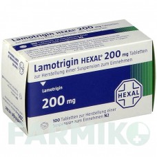 ЛАМОТРИДЖИН (LAMOTRIGIN) 200 мг таблетки 100 шт - Ламотриджин HEXAL