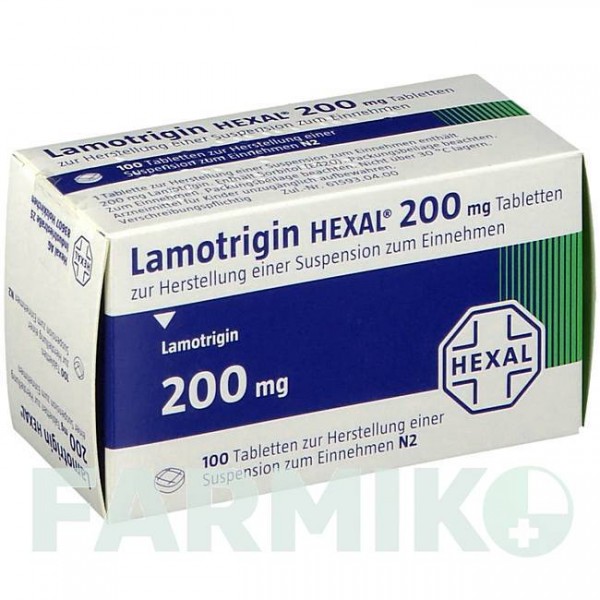 ЛАМОТРИДЖИН (LAMOTRIGIN) 200 мг таблетки 100 шт - Ламотриджин HEXAL