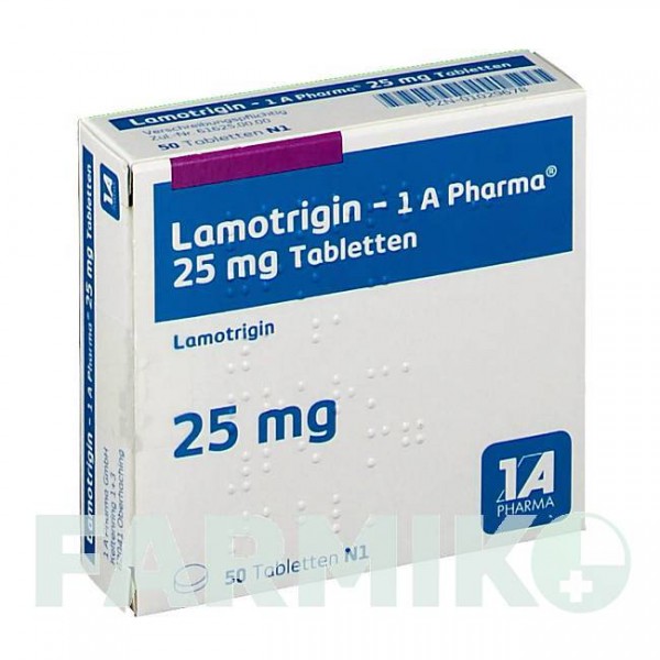 ЛАМОТРИДЖИН (LAMOTRIGIN) 25 мг таблетки 50 шт - Ламотриджин 1 A PHARMA