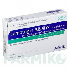 ЛАМОТРИДЖИН (LAMOTRIGIN) 25 мг таблетки 100 шт - Ламотриджин ARISTO PHARMA