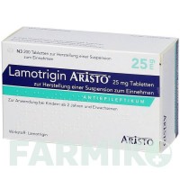ЛАМОТРИДЖИН (LAMOTRIGIN) 25 мг таблетки 200 шт - Ламотриджин ARISTO PHARMA