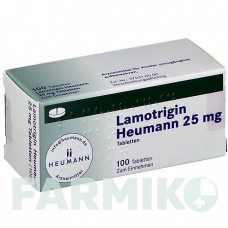 ЛАМОТРИДЖИН (LAMOTRIGIN) 25 мг таблетки 100 шт - Ламотриджин HEUMANN PHARMA