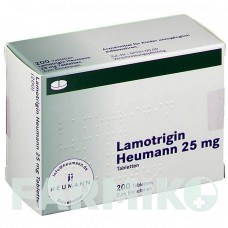ЛАМОТРИДЖИН (LAMOTRIGIN) 25 мг таблетки 200 шт - Ламотриджин HEUMANN PHARMA