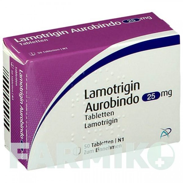 ЛАМОТРИДЖИН (LAMOTRIGIN) 25 мг таблетки 50 шт - Ламотриджин PUREN PHARMA