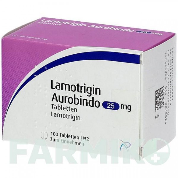 ЛАМОТРИДЖИН (LAMOTRIGIN) 25 мг таблетки 100 шт - Ламотриджин PUREN PHARMA
