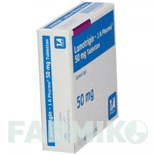 ЛАМОТРИДЖИН (LAMOTRIGIN) 50 мг таблетки 50 шт - Ламотриджин 1 A PHARMA