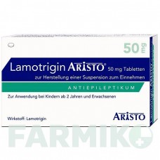ЛАМОТРИДЖИН (LAMOTRIGIN) 50 мг таблетки 200 шт - Ламотриджин ARISTO PHARMA