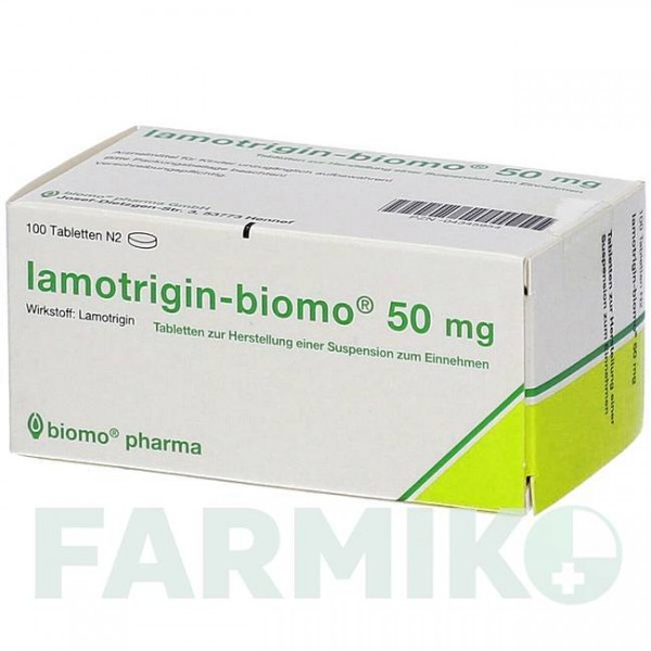 ЛАМОТРИДЖИН (LAMOTRIGIN) 50 мг таблетки 100 шт - Ламотриджин BIOMO PHARMA