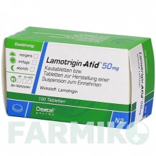 ЛАМОТРИДЖИН (LAMOTRIGIN) 50 мг таблетки 100 шт - Ламотриджин DEXCEL PHARMA