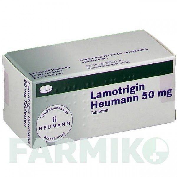 ЛАМОТРИДЖИН (LAMOTRIGIN) 50 мг таблетки 50 шт - Ламотриджин HEUMANN PHARMA
