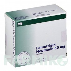 ЛАМОТРИДЖИН (LAMOTRIGIN) 50 мг таблетки 200 шт - Ламотриджин HEUMANN PHARMA