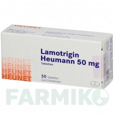ЛАМОТРИДЖИН (LAMOTRIGIN) 50 мг таблетки 50 шт - Ламотриджин HEUNET PHARMA