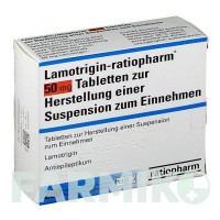 ЛАМОТРИДЖИН (LAMOTRIGIN) 50 мг таблетки 50 шт - Ламотриджин RATIOPHARM