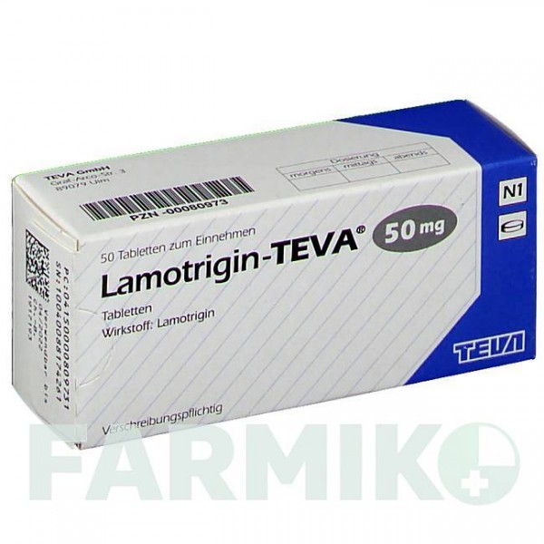 ЛАМОТРИДЖИН (LAMOTRIGIN) 50 мг таблетки 50 шт - Ламотриджин TEVA