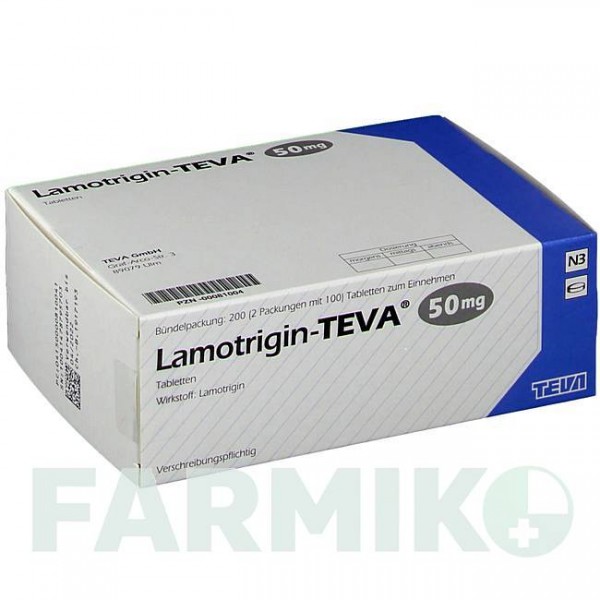 ЛАМОТРИДЖИН (LAMOTRIGIN) 50 мг таблетки 200 шт - Ламотриджин TEVA