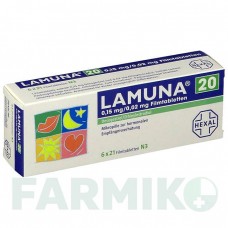 ЛАМУНА (LAMUNA) 20 таблетки 6x21 шт - Дезогестрел, Етинілестрадіол HEXAL