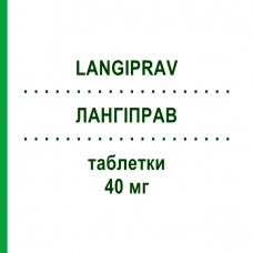 ЛАНГИПРАВ (LANGIPRAV) 40 мг таблетки 14 шт - Правастатин LANOVA FARMACEUTICI