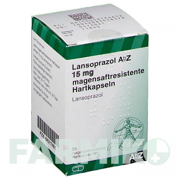 ЛАНСОПРАЗОЛ (LANSOPRAZOL) 15 мг капсулы 28 шт - Лансопразол ABZ PHARMA