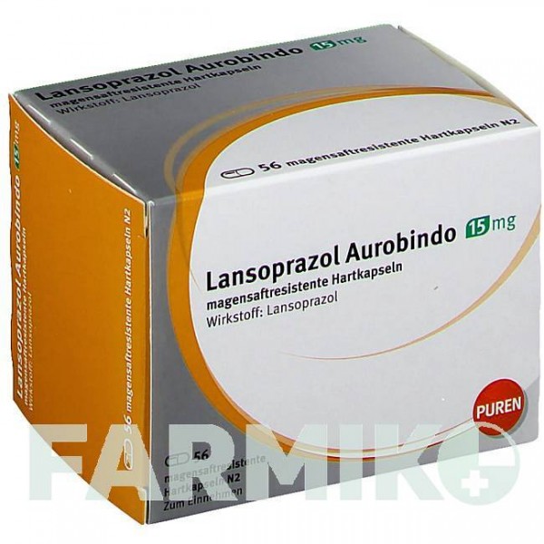 ЛАНСОПРАЗОЛ (LANSOPRAZOL) 15 мг капсулы 56 шт - Лансопразол PUREN PHARMA