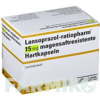 ЛАНСОПРАЗОЛ (LANSOPRAZOL) 15 мг капсули 56 шт - Лансопразол RATIOPHARM
