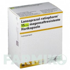 ЛАНСОПРАЗОЛ (LANSOPRAZOL) 15 мг капсулы 98 шт - Лансопразол RATIOPHARM