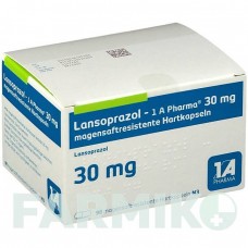 ЛАНСОПРАЗОЛ (LANSOPRAZOL) 30 мг капсули 98 шт - Лансопразол 1 A PHARMA