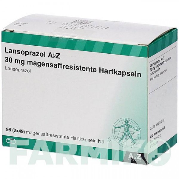 ЛАНСОПРАЗОЛ (LANSOPRAZOL) 30 мг капсулы 98 шт - Лансопразол ABZ PHARMA