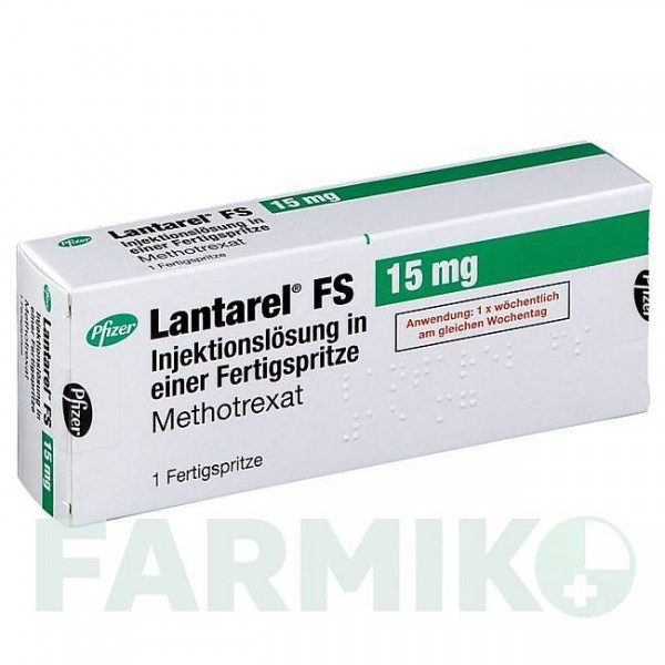 ЛАНТАРЕЛ (LANTAREL) 15 мг ( 25 мг/мл ) раствор 1 шт - Метотрексат PFIZER