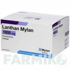 ЛАНТАН (LANTHAN) 1000 мг таблетки 90 шт - Лантану (III) карбонат VIATRIS