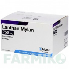 ЛАНТАН (LANTHAN) 750 мг таблетки 90 шт - Лантану (III) карбонат VIATRIS
