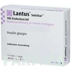 ЛАНТУС (LANTUS) 100 ОД/мл розчин 10x3 мл - Інсулін гларгін ACA MULLER-ADAG PHARMA