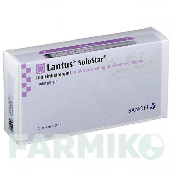 ЛАНТУС (LANTUS) 100 ОД/мл розчин 10x3 мл - Інсулін гларгін CC PHARMA