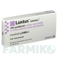 ЛАНТУС (LANTUS) 100 ЕД/мл раствор 5x3 мл - Инсулин гларгин DOCPHARM