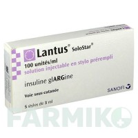 ЛАНТУС (LANTUS) 100 ЕД/мл раствор 5x3 мл - Инсулин гларгин EUROPEAN PHARMA