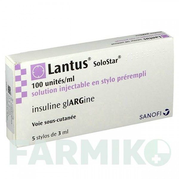 ЛАНТУС (LANTUS) 100 ЕД/мл раствор 5x3 мл - Инсулин гларгин EUROPEAN PHARMA