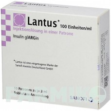 ЛАНТУС (LANTUS) 100 ОД/мл розчин 5x3 мл - Інсулін гларгін KOHLPHARMA