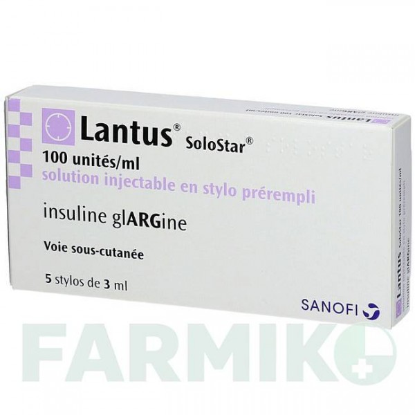 ЛАНТУС (LANTUS) 100 ЕД/мл раствор 5x3 мл - Инсулин гларгин KOHLPHARMA