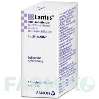 ЛАНТУС (LANTUS) 100 ОД/мл розчин 10 мл - Інсулін гларгін SANOFI