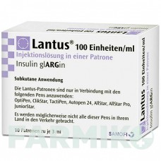 ЛАНТУС (LANTUS) 100 ОД/мл розчин 10x3 мл - Інсулін гларгін SANOFI
