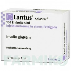 ЛАНТУС (LANTUS) 100 ОД/мл розчин 10x3 мл - Інсулін гларгін SANOFI