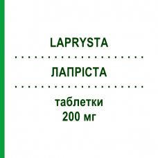 ЛАПРИСТА (LAPRYSTA) 200 мг таблетки 56 шт - Лакосамид NEURAXPHARM