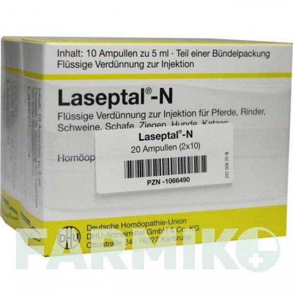 ЛАЗЕПТАЛ (LASEPTAL) розчин для ін'єкцій 2x10x5 мл - Гомеопатія DHU