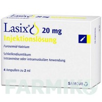 ЛАЗИКС (LASIX) 20 мг ампули 4x2 мл - Фуросемід SANOFI