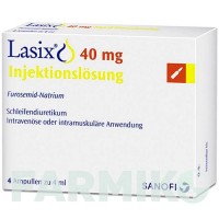 ЛАЗИКС (LASIX) 40 мг ампули 4x4 мл - Фуросемід SANOFI