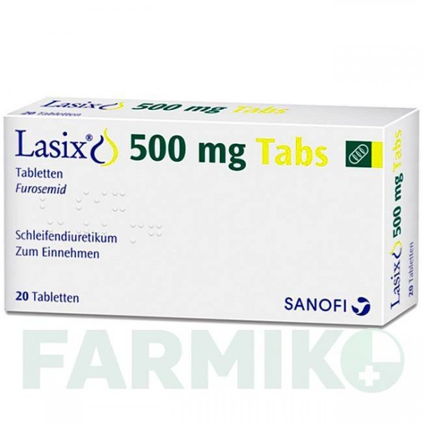 ЛАЗИКС (LASIX) 500 мг таблетки 20 шт - Фуросемид SANOFI